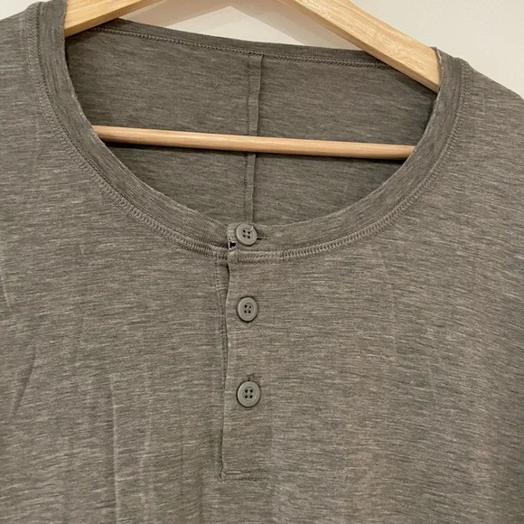 Lululemon • Grey Henley Top - Picture 3 of 7